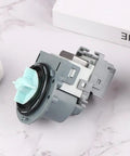 Direct Replacement Drain Pump Motor For Swan Washing Machine Delivers Quiet High Flow Water Removal Easy Install Space Saving Design Reliable Durability For Top Load And Compact Laundry Systems grey plastic pump motor with connector