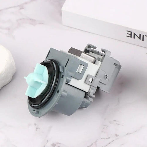 Direct Replacement Drain Pump Motor For Swan Washing Machine Delivers Quiet High Flow Water Removal Easy Install Space Saving Design Reliable Durability For Top Load And Compact Laundry Systems grey plastic pump motor with connector