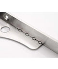 Heavy Duty Triangular Wall Bracket Stainless Steel Shelf Support with detailed welds for secure installation close-up view.