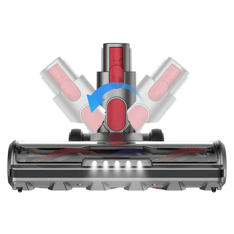 Hardwood Floor Attachment For Dyson V7 V8 V10 V11 V15 SV10 SV12 SV14 Cordless Vacuum Cleaners With LED Headlights front view