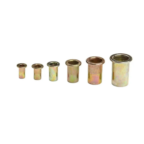 All In One M3 To M12 Flat Head Threaded Rivet Nut Set Pack 10 To 50 Pieces With Cover Flush Mount in various sizes