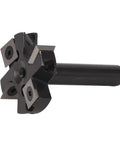 Beefy Slab Flattening Router Bit With One And Three Quarters Inch Diameter, heavy duty planer bit, indexable blade, CNC woodworking tool