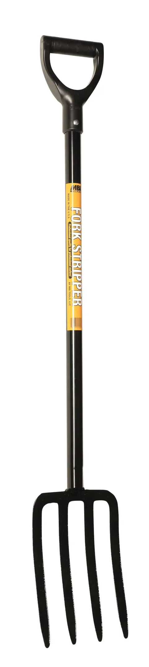 Fork Stripper Tool For Pitch Fork Roof Fork And Spade Fork Heavy Duty Yard Maintenance Gear with black finish, full view