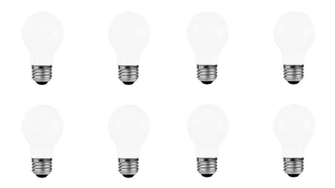 Budget Friendly 8 Pack A19 LED Light Bulbs 8W Each 60W Equivalent Dimmable Frosted Soft White 2700K Long Lasting 800 Lumens