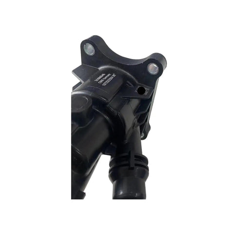 Premium Engine Coolant Thermostat Direct Fit For Volvo V40 V90 XC40 XC90, showcasing the connection fitting and mounting bracket.