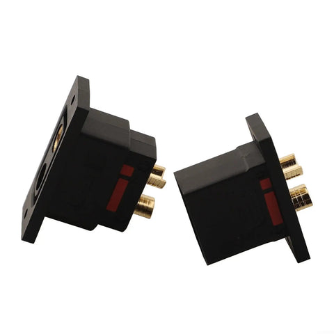 Hella Reliable Heavy Duty Gold Plated Qs8ps Connectors 130a Anti Spark Ev Battery Plugs showing two connectors with copper pins for electric drones.