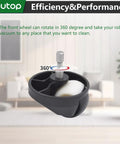Replacement Front Caster Wheel And Tire Kit For Roomba 500 600 700 800 900 E And I Series Vacuum Robots image showing wheel rotation