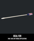 Heavy-Duty Three-Eighths-Inch By Sixteen-Inch Slotted Screwdriver With Acetate Handle, alloy steel blade, on black background