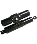 Straight Up Powerful Electro Hydraulic Linear Actuator With Badass Torque And Butter Smooth Operation For Heavy Duty Automation Runs. Black actuator with robust design.