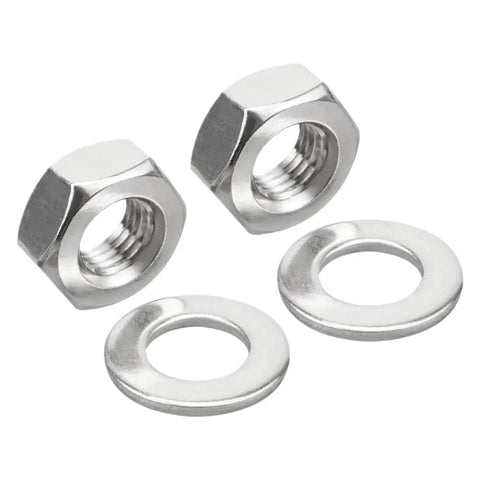 Heavy Duty ATV Wheel Lug Nut Kit Made From Premium 304 Stainless Steel. Perfect Fit For Yamaha Banshee 350 And YFZ350 Models Between 1987 And 2006 Including SE SP Variants. Rock Solid Reliability For Your Ride! stainless steel lug nuts and washers