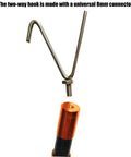 Heavy Duty 19.6ft Telescopic Cable Pulling Pole Made From High Density Carbon Fiber with two-way hook and 8mm connector.