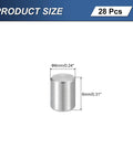 Diagram of 304 Stainless Steel Dowel Pin M6 X 8mm 28 Pieces Cylindrical Shelf Support Pin Fastener Beefy Heavy Duty