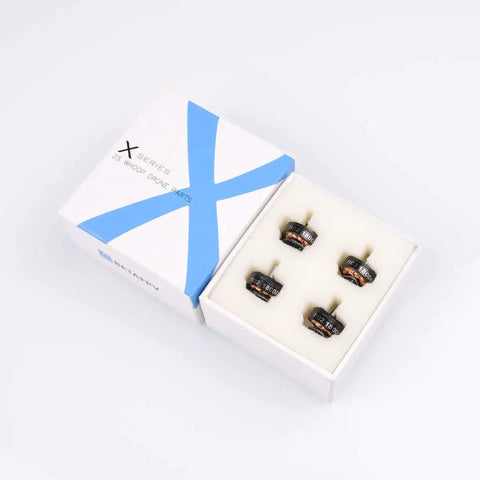 4 Pack 1102 18000KV Brushless Motors for 1S FPV Micro Whoop Drones Like Meteor75 With Soldered Lead Wires in packaging