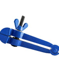 Heavy Duty Handheld Vise Pliers 50mm Mini Bench Clamp For DIY And Home Use, blue cast iron body with carbon steel jaw design.