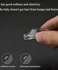 Top Shelf Clear PVC Corner Guards 8 Pack L Shaped Protective Bumpers for Tables and Doors, flexible, transparent, easy to install.