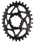 Oval Boost148 Direct Mount Narrow Wide Chainring For SRAM Three Millimeter Offset 28T 30T 32T 34T Compatible With GXP BB30 Long Spindle Boost 148 Cranksets CNC Machined 7075 Aluminum, black oval chainring