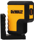 Side view of Green Beam Three Spot Laser Level With 120 Foot Range Self Leveling One Eighth Inch Accuracy At Thirty Feet IP54