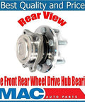 Rear view of Front Wheel Hub Bearing Replacement Kit For 2015 2016 2017 2018 Colorado And Canyon Rear Wheel Drive Vehicles