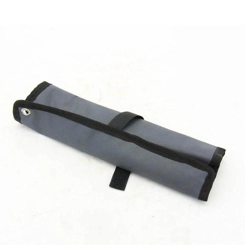 Rolled tool pouch for Five Piece High Speed Steel Wrench Set For Precision Workholding Fixtures With Beefy ER16 ER25 ER32 ER40 Wrenches