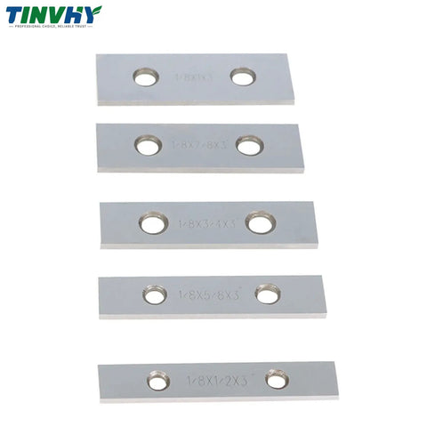 Ten Pack 1/8 Inch Thick 3 Inch Long Steel Parallel Set Hardened Precision Machinist Tools For Clamping In Drilling And Milling Applications Durable Hardened Steel Construction With Tight Tolerance.0002 Inch