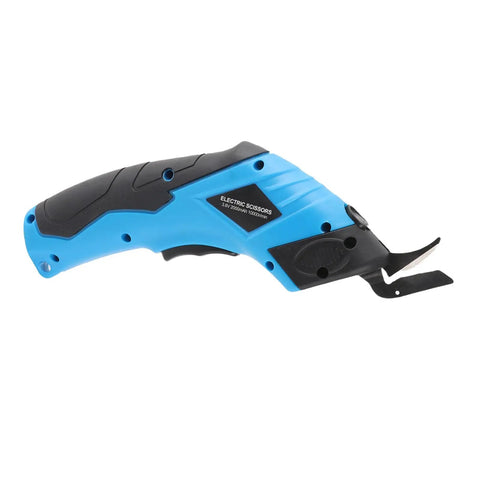 Cordless Electric Scissors For Fabric Leather Cardboard Compact Lightweight Handheld Cutter With Precise Thread Tracing Jam Free Cutting Ergonomic Craft Tool For DIY Sewing And Home Projects, blue