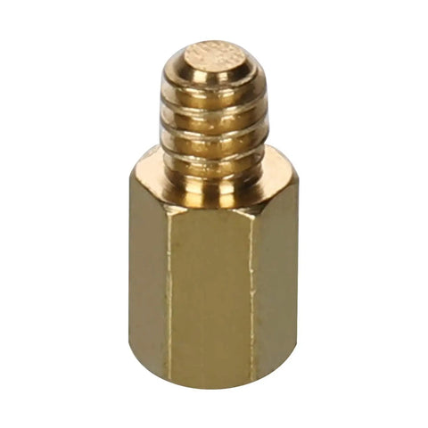 Tough 6-32 Solid Brass Motherboard Standoffs Built For Atx Computer Cases Rig Ready Secure Mounting 20 Pack individual standoff shown.