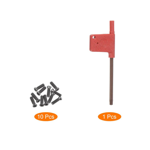 10 Pack Heavy Duty Torx Screws M3.5X14MM Grade 12.9 Alloy Steel and T15 Torx Wrench Driver for CNC machine tools.