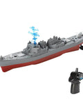 Remote Control Warship RC Battleship 2.4GHz Boat For Lakes And Rivers Dope Armed Arleigh Burke Class Destroyer Model with remote control