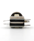 3 Way Toggle Guitar Switch With Cream Tip For Les Paul Style Guitars Easy Soldering Pre Tin Nickel Plated Durable Build Fits Epiphone And Narrow Body Les Pauls No Fuss Quick Swaps For Semi Hollow And Solid Body Electric Guitars, side view