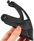 Roller Skate Brake Pad Replacement 4.13 X 3.46 X 1.57 Inch Universal Inline Heel Brake in black plastic, held in hand
