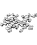 Forty Piece Heavy Duty Stainless Steel Press Fit Ball Plungers Bullseye Precision view of spring plungers in silver finish