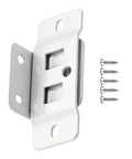 Beefy Heavy Duty Removable L Shaped Cabinet Brackets with screws for strong clean mounts concealed fastening system