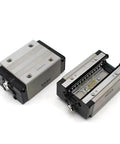 HSR30R Linear Guide Block And Rail System For CNC Machines And 3D Printers Smooth Motion High Durability Preload Ready Stainless Steel Option Includes GK Carriage HSV30R Compatibility For Precision Automation, two HSR30R blocks