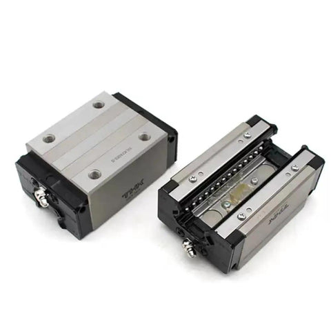 HSR30R Linear Guide Block And Rail System For CNC Machines And 3D Printers Smooth Motion High Durability Preload Ready Stainless Steel Option Includes GK Carriage HSV30R Compatibility For Precision Automation, two HSR30R blocks
