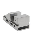 Heavy Duty Manual Clamping Vise Featuring Rock Solid Grip And Powder Coated Steel Construction For CNC Machines multi-groove jaw detail