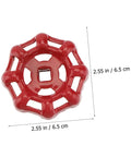 12 Pack Red Cast Iron Hand Wheel For Water Shutoff And Gate Valve Durable Valve Handle With Smooth Surface Design 2.55 in size
