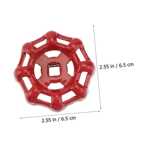 12 Pack Red Cast Iron Hand Wheel For Water Shutoff And Gate Valve Durable Valve Handle With Smooth Surface Design 2.55 in size