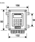 Dimensions diagram for Liquid Flow Meter Workhorse With Tuf-2000b And TM-1 Sensor, DN20-DN700mm Range, IP67 Waterproof.