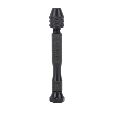 Close-up of adjustable bit holder from 57 Piece Hand Drill Kit With Adjustable Bit Holder And Notched Grip For Easy Screw Pins