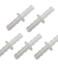 5-pack clear plastic oxygen tubing straight connectors