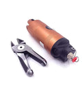 Beefy Pneumatic Wire Cutter Nippers For 3.3mm Copper Wire And 2.8mm Iron Wire showing blade and handle on white background