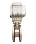 2 Inch 12V Electric V Type Modulation Ball Valve For Industrial Irrigation And Water Flow Control System Durable Heavy Duty Automation Valve Easy Install, side view