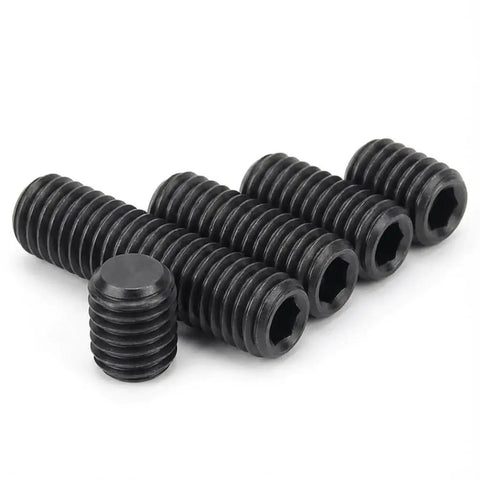 Rock Solid 5/16-18 X 1/2 Inch Set Screws 30 Pack Black Oxide 304 Stainless Steel Fasteners with hex head visible in image.