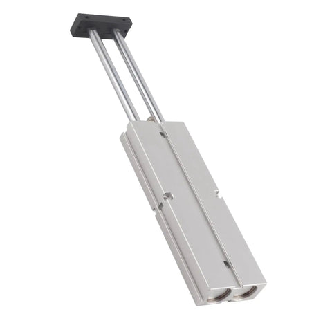 Compact Double Acting Air Cylinder With 125 Millimeter Stroke, Rustproof Aluminum Alloy, High Strength Dual Rod Design