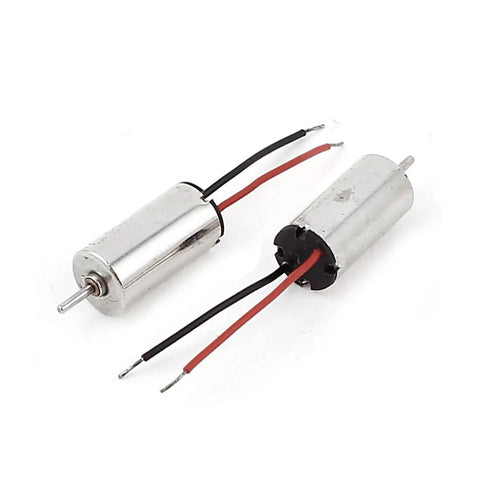 Two Pack Tiny But Mighty Coreless DC Motor 1.5V To 3.7V 40,000 RPM 6mm By 12mm Micro Motor For DIY Projects And RC Toys Lightweight Powerhouse