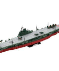 No Cap Wwii Shinano Aircraft Carrier Building Blocks Set, 1/300 Scale Navy Warship, detailed model with jets and radar.