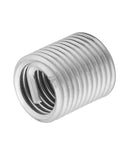 Close-up of a stainless steel wire thread insert from the Stainless Steel Wire Thread Insert Kit, 60 Pcs, Metric M8 M10 Thread Repair Inserts.