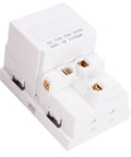 Sleek White Wall Outlet With Matching Backplate 15 Amp Electrical Receptacle showcasing dual USB ports and clean design.