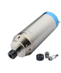 Heavy Duty Workhorse 7.5 Kw Water Cooled Spindle Motor With Er25 Collet Mount For Cnc Routers showing motor and collet options.