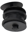 Black Plastic Electronic Fan Fixing Bracket For Tesla Model 3 And Y 2017 To 2023 Bullseye Direct Replacement 1118811 00 A close-up view.
